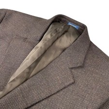 Stafford Men's 100 Wool Classic Fit 2-Button Blazer Brown   44R