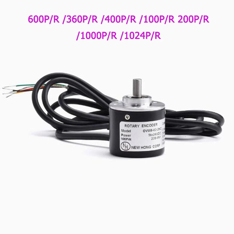 DC5-24V Rotary Encoder AB 2-phase Counting Pulse Signal 100P/R 200P/R-1024P/R - Image 2 of 4