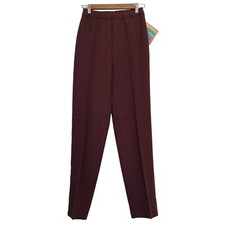 NWT Vtg Levis Bend Over Pull On Pants Size 8 Average Maroon Fortrel Slacks USA