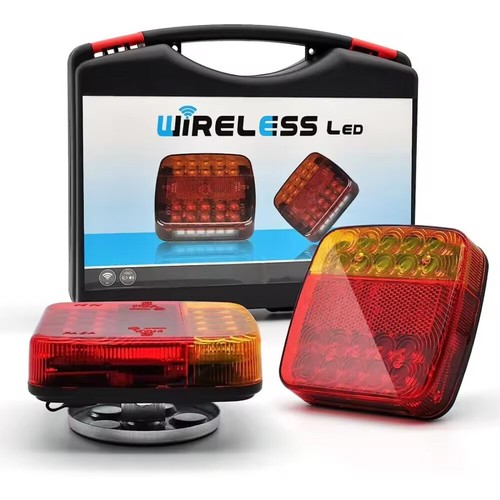 2PCS USB Rechargeable Magnetic Wireless Led Rear Tail Lights Trailer Truck - Picture 16 of 19