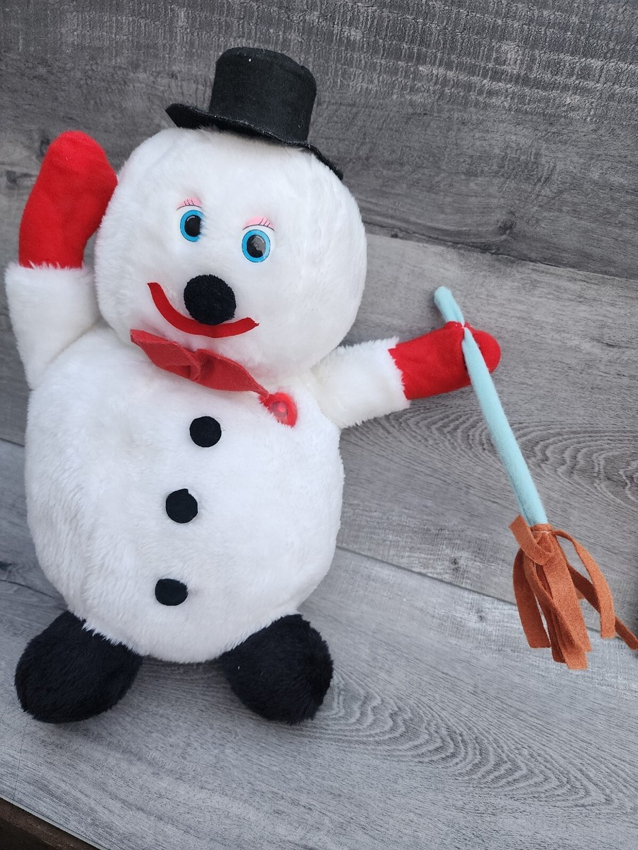 Vintage 1986 Plush Stuffed Electronic Frosty the Snowman 16