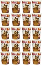 Masha and The Bear Party Paper Cups 20ct Colorful Disposable Kids TV Show