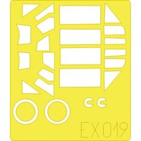 MW22 Eduard EX019 Bf 109E-3 1/48 Mask For Tamiya