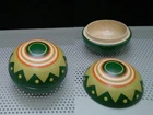 Retro Wooden Box - Jeweler - Vintage - 7cm x 6cm - Green Costume -