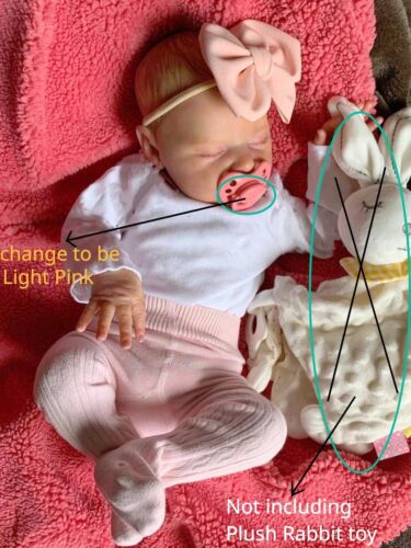 50cm 20inch Asleep Baby Reborn Doll With 3D-Painting Skin And Visible Veins 50cm