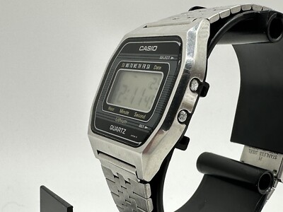 ⭐️ Vintage 1980 CASIO B815 Module 155 THIN PROFILE Steel DIGITAL