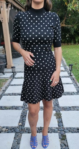 Fit Flare Knit Sweater Dress 