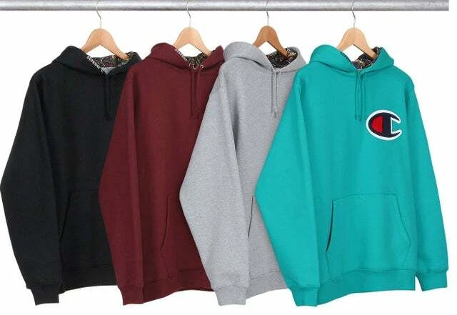 Sweat à capuche Supreme Champion Paisley Teal Medium F/W 13