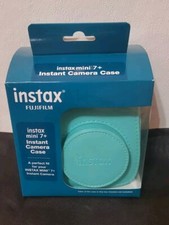 NEW In Box Fuji Fujifilm Instax mini 7 Camera Case w/ shoulder strap Aqua Teal