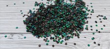 3 mm.No Hole Real Green Elytra Jewel Beetle W...
