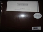 DORMISETTE GERMAN LUXURY Cotton FLANNEL 3PC QUEEN DUVET COVER SET chocolate NEW