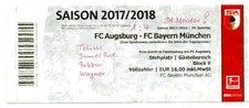 Ticket BL FC Augsburg - Bayern München 2017/18
