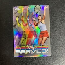 MADISON KEYS 2024 Topps Chrome Tennis Refractor SERVED! #SER-MK