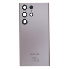 Back Glass with Camera Lenses for Samsung Galaxy S23 Ultra Lavender Service Pack
