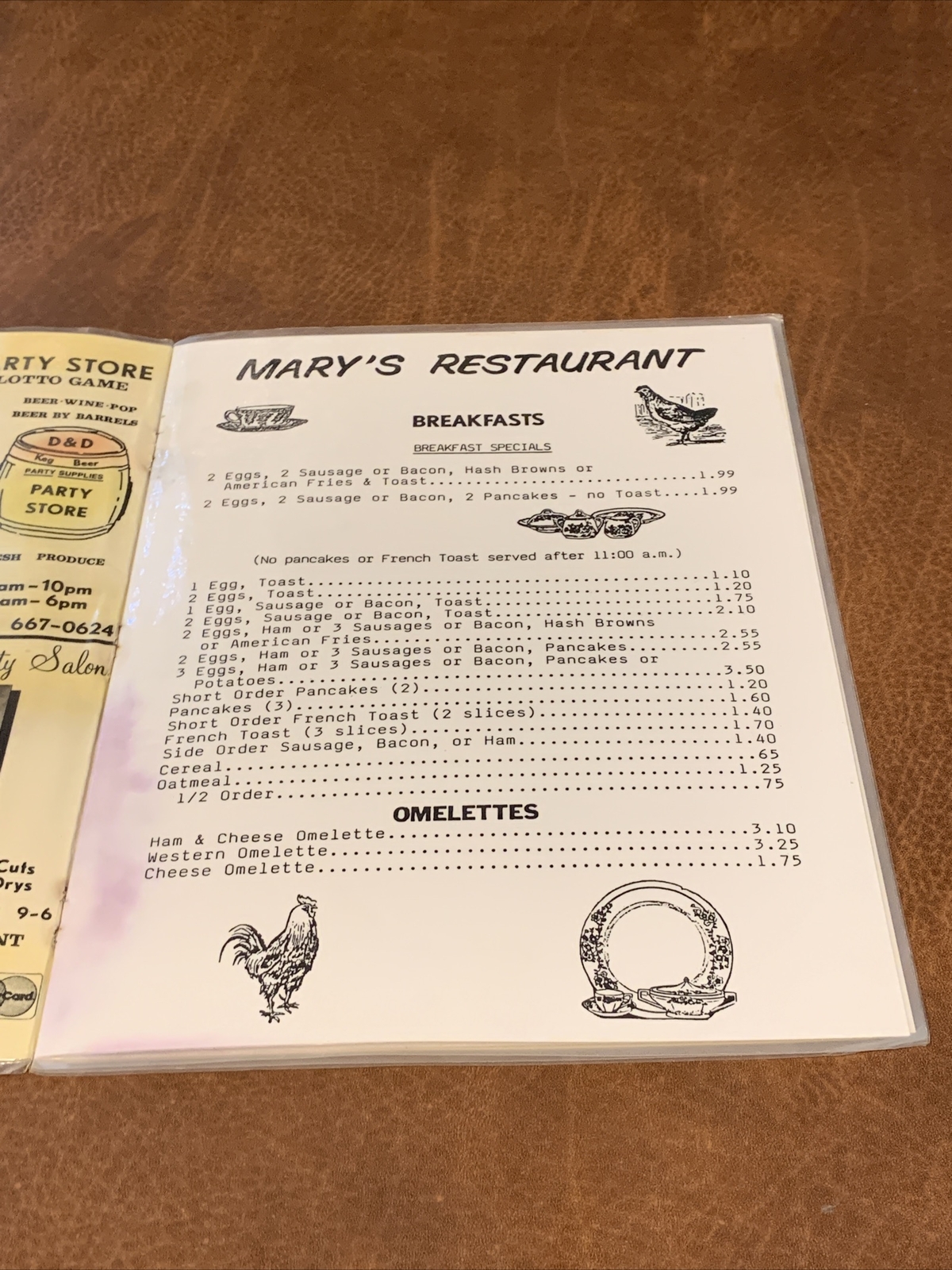 Vintage Rare Menu Mary's Restaurant Bay City Michigan eBay