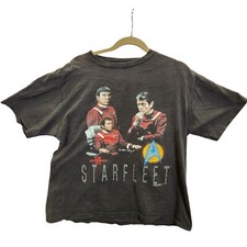 Vtg 1991 Changes Black Star Trek Star Fleet T Shirt XL Paramount Pictures READ