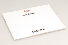 Original Leitz Instructions for 1990 Leica R-E Version X in English