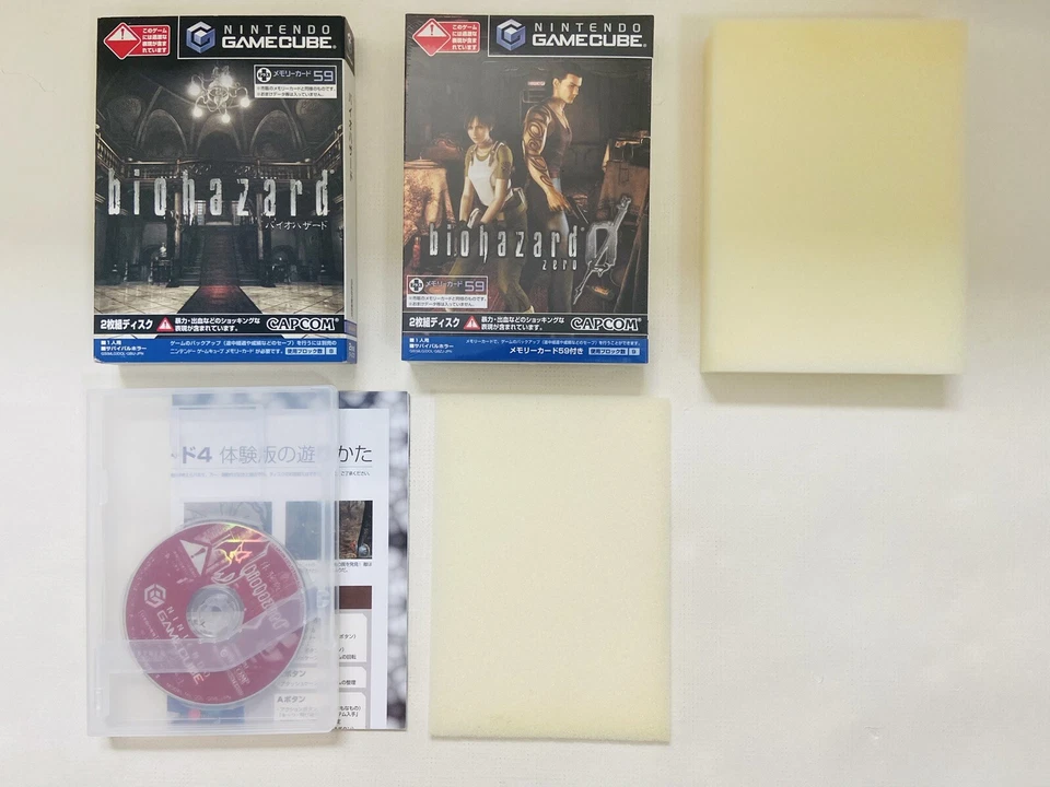 Resident Evil Biohazard Double Feature Nintendo Gamecube Japanese Game Tested JP - Image 4 of 4