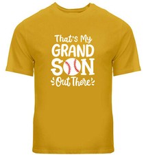 Grandparents T-Shirt Game Day Tee That's My Grandson Out There Baseball Shirt