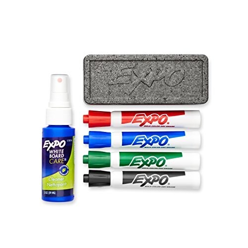 EXPO Original Dry Erase Set, Chisel Tip, Assorted Colors, 6-