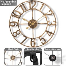Sorbus 16" Wall Clock Numeral Analog Decor Battery Operated