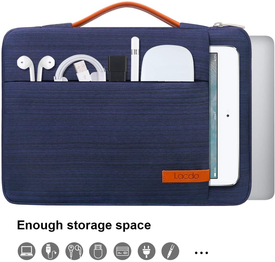 Lacdo 360° Protective Laptop Sleeve Case for 16 Inch New Macbook Pro M4/M3/M2/M1