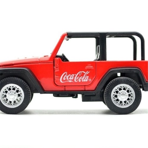 Jeep Wrangler 1/64 Scale Diecast Model Coca-Cola Paint Car Model - Picture 2 of 13
