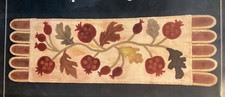 PATTERN Wool Felt Fall Pumpkins Table Runner Penny Rug NEW Ginger Sanchez LOOK!