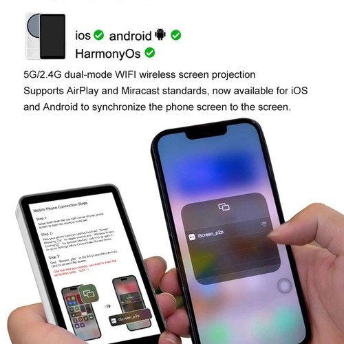 Magnetic Attachment Magnetic Phone Selfie Monitor Vlog Live Stream Monitor - Photo 9 sur 12