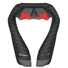 Shiatsu Back Neck and Shoulder Massager with Heat,Deep Tissue 3D Kneading Pillow