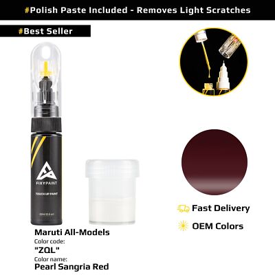 Touch up Paint for Maruti All Models Code: ZQL Pearl Sangria Red
