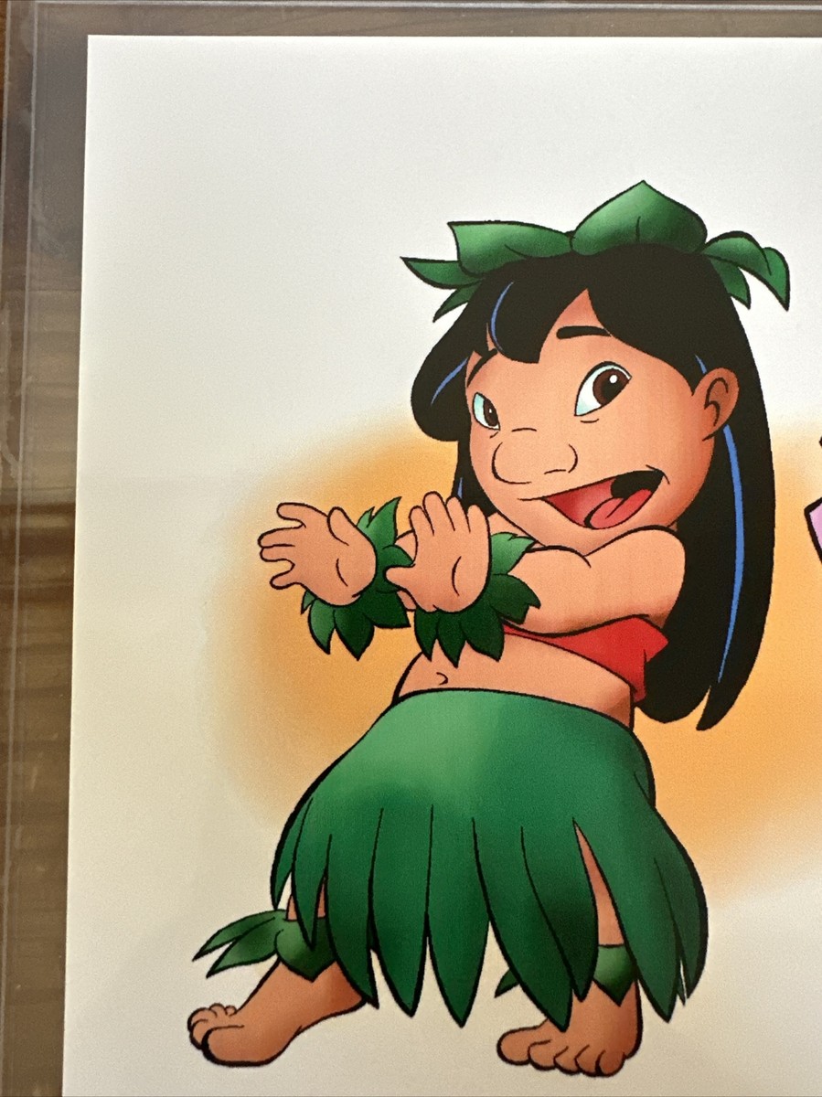 Vintage Disney Lilo & Stitch Art Print Picture Signed Scott