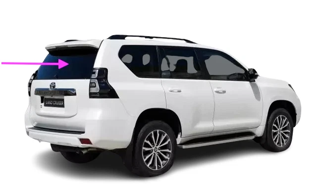 Se adapta a: Toyota Land Cruiser 2008-2021 4D utilitario vidrio trasero, antena térmica Foto 2 de 4