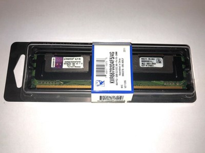 Kingston valueram memory 4gb - fb-dimm 240pin ddr2 667mhz / pc2-5300 - cl5 1.8v volledig gebufferd - ecc (740617106756)