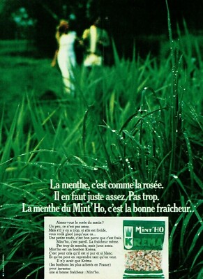  Advertising 0322 1971 Kréma Mint'Ho Candy Mint Like Dew
