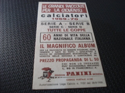 FACCHETTI INTER ITALIA A SCELTA PRODUZIONE DAL 1968 69 ALLA STAGIONE 1972 73 - Picture 85 of 194