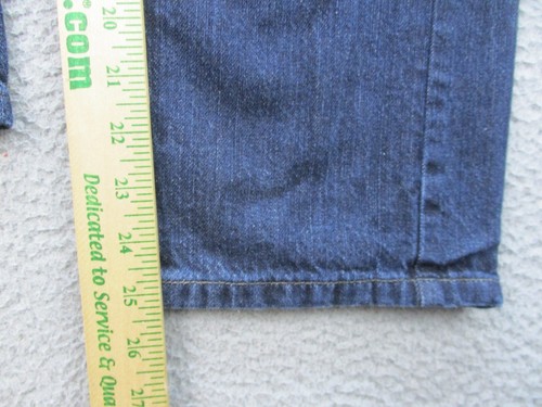 Levi's 505 Jeans Tag 27x27 Actual 26x25 Pants Straight 14 Reg Dark Wash Cowboy - Picture 6 of 13