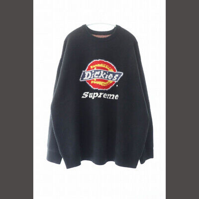 Supreme x Dickies 22AW Sweater Logo Knit L Black Vintage Supreme x Dickies 22AW Sweater Logo Knit L Black Vintage