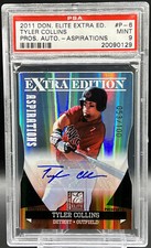 2009 Elite EE Aspirations Tyler Collins 53/100 PSA 9 *Top Pop 1* Tigers Auto RC