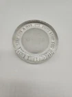 Vintage Fenton 1969 Apollo II Clear Glass Round Paperweight