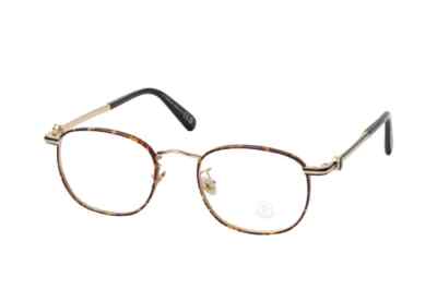 Moncler ML5203-H 032 Tortoise Square Metal Optical Eyeglasses Frame 49-20-150