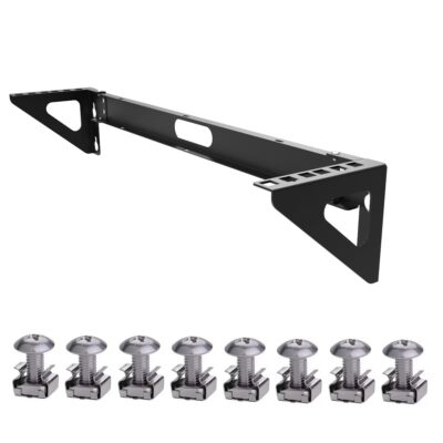 2U Vertical Wall Mount Rack Steel 19'' Patch Panel Mounting Bracket Network