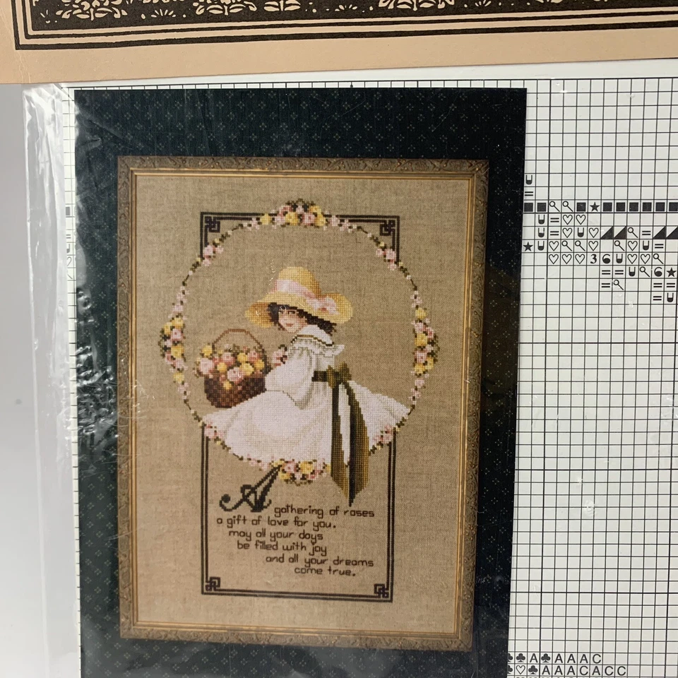 Told In A Garden Baby Garden A Gathering Of Roses Cross Stitch Pattern Lot of 2 - Image 3 of 4