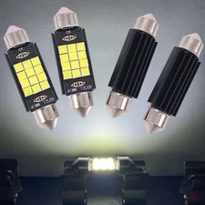 4X 41mm 578 212-2 LED Interior Dome Map Light Upgraded 3030 SMD Festoon Bulbs