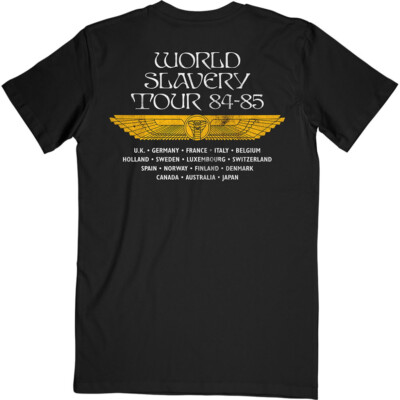 Iron Maiden World Slavery Tour Tシャツ Iron Maiden Powerslave World Slavery Tour Black T-Shirt NEW