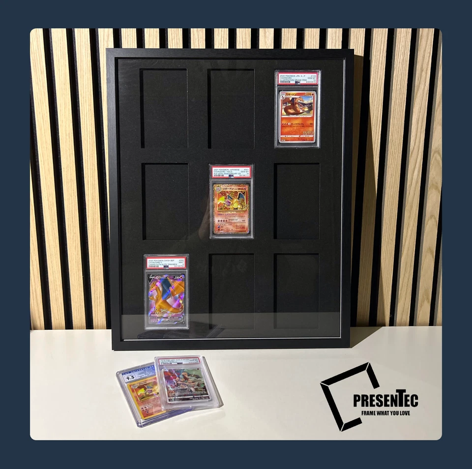 Rahmen PSA CGC Pokemon Karten Case Display Sammelkarten für bis 12 Gradingkarten - Bild 2 von 4