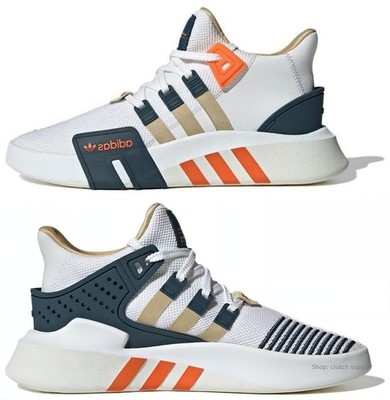 JI4272 adidas originals Eqt Bask Adv White Orange Men Shoes Sneakers