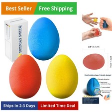 Stress Balls for Adults - 3 Squeeze Balls for Hand Therapy, Stress Relief  S...