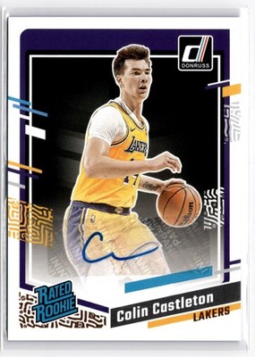 2023-24 Panini Donruss #284 Colin Castleton Rated Rookie RC Signatures Auto