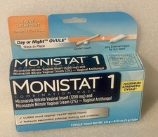 Monistat 1 Combination Pack Day Or Night Ovule Yeast Infection EXP 05/27